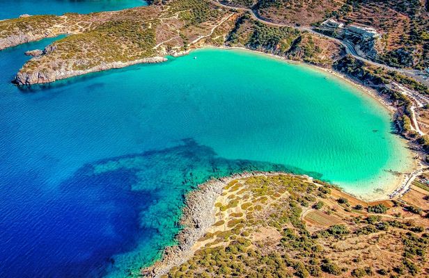 Bus day trip to Voulisma Beach from Heraklion with return journey