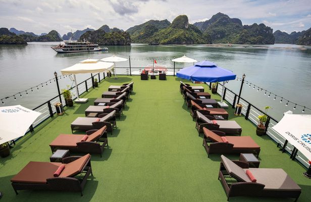 Hạ Long Bay two-day cruise with cave exploration and kayaking