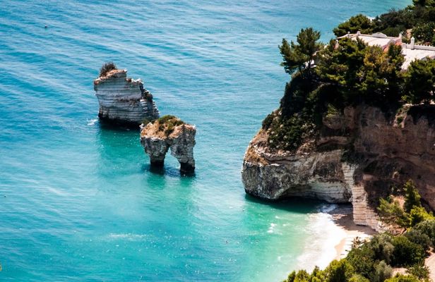 Gargano coast guided boat trip with caves, bays, and tradition