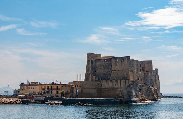 Naples coastline cruise with historic sightseeing and swimming break