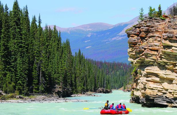 Athabasca Falls family-friendly canyon run rafting