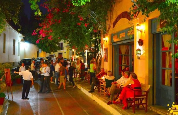 Vibrant Athens night guided walking tour