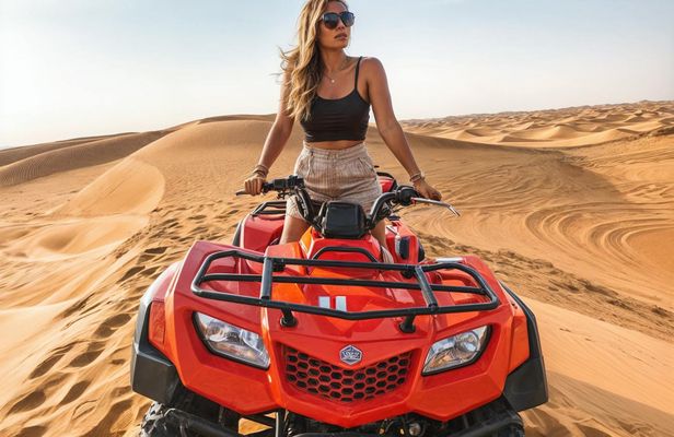 Sunset quad biking tour with BBQ dinner