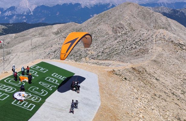 Mount Tahtali paragliding activity including cable car and hotel transfer