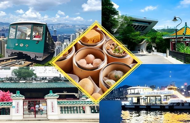 Hong Kong Tour with Peak Tram, harbour cruise and dim sum dinner