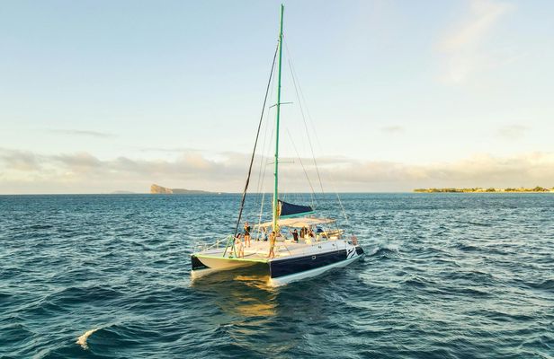 Mauritius Grand Bay sunset catamaran cruise