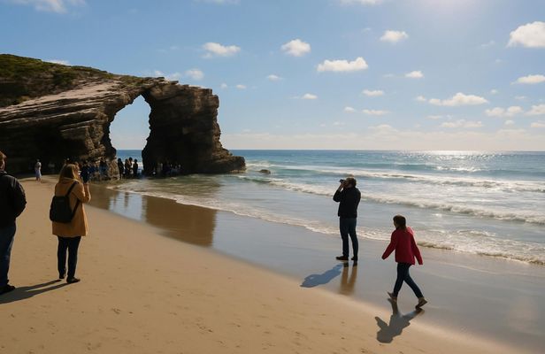 Lugo and Cathedrals beach tour from Santiago