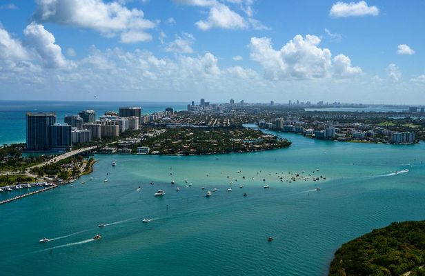 Helicopter tour around Everglades, Hard Rock Guitar and all beaches