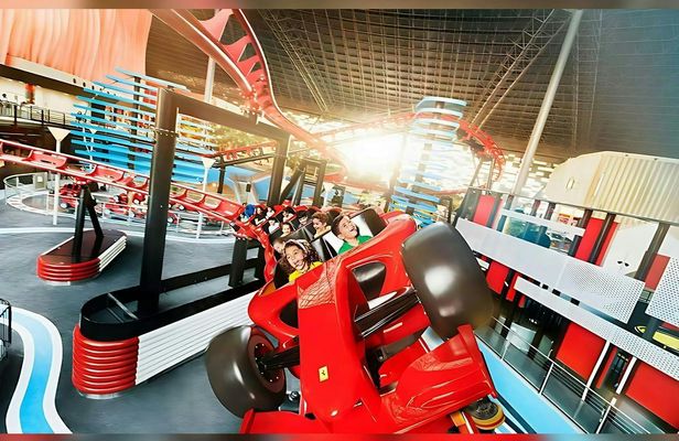 Ferrari World theme park dated tickets with transfer