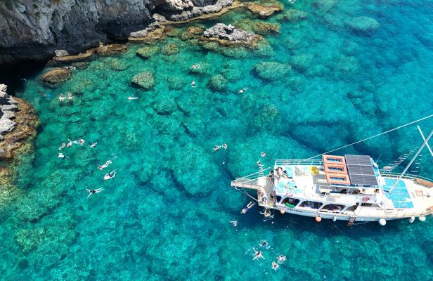 Lindos full-day cruise experience with lunch and snorkeling