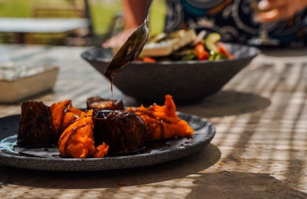 Small-group cooking class with professional chef at Ftelos brewery