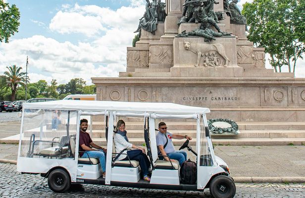 Rome private golf cart tour with iconic sights and views