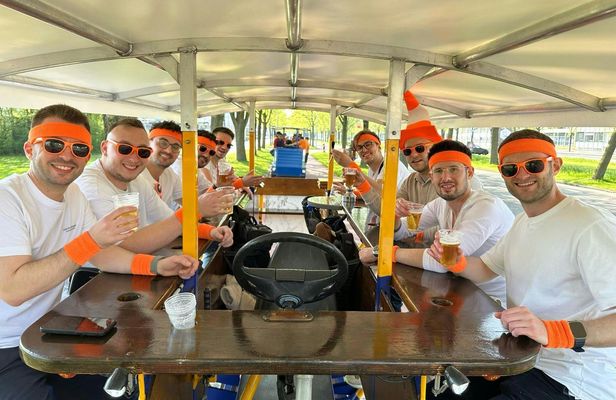 Private beer bike tour in Amsterdam