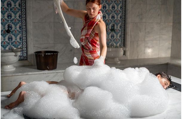 Artemis Hamam traditional full body scrub & foam massage in Kos