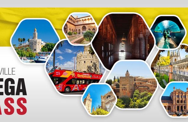 Seville 3 top picks MegaPass Classic with Alcazar, Cathedral and River Cruise