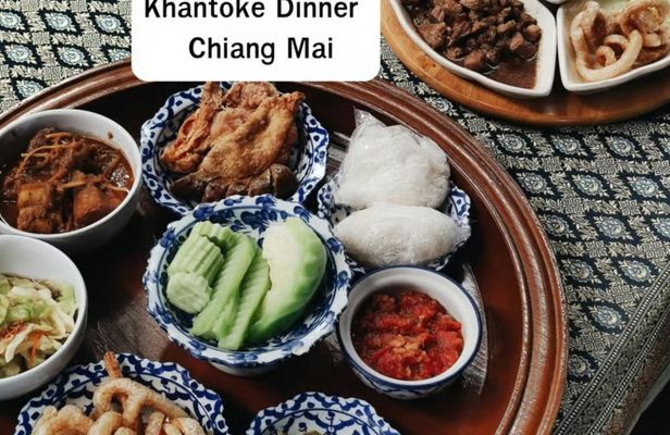 Traditional northern Thai dinner with cultural show