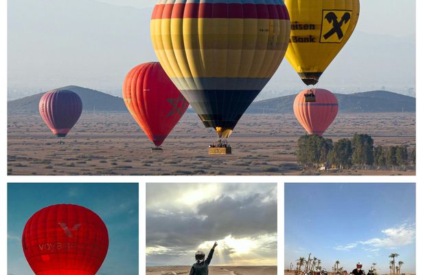 Marrakech hot air balloon and quad tour
