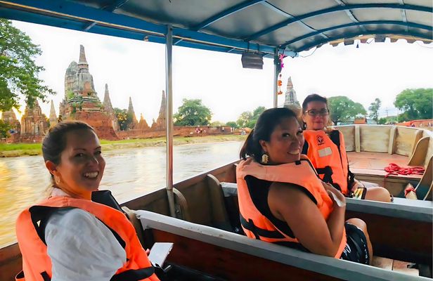 Ayutthaya temples and sunset boat trip on a private adventure