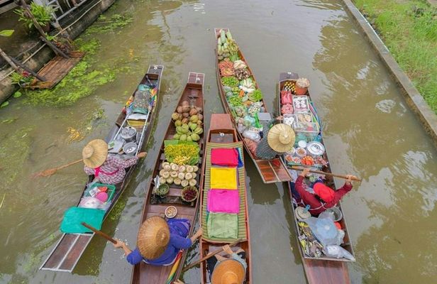 Floating and Railway Market and the Coconut Farm private tour
