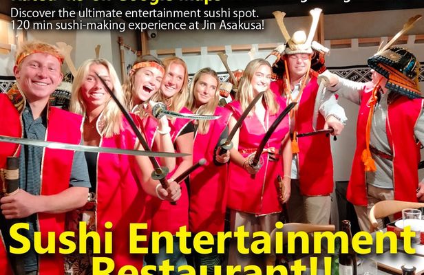 Sushi making samurai experience in Tokyo