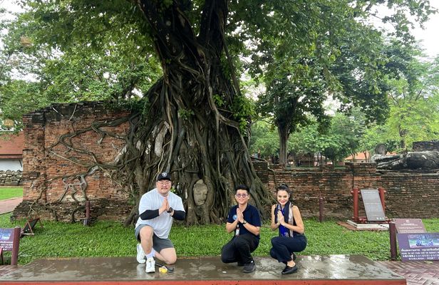 Guided tour of Ayutthaya with cable car and temple visits