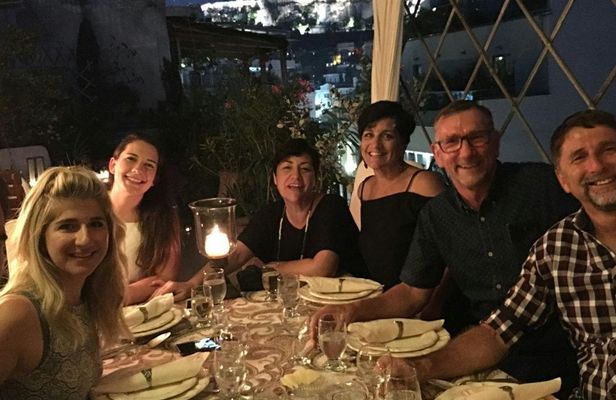 Dinner and wine pairing with Acropolis view