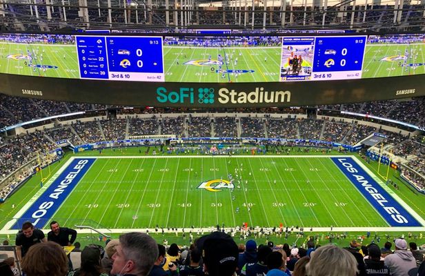Los Angeles Rams football game ticket at SoFi Stadium
