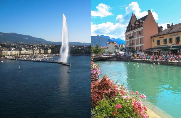 Annecy and Geneva city tour with cruise on Lake Geneva