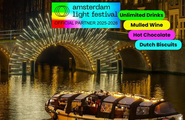 Light Festival Cruise with Open Bar and Mulled Wine in Amsterdam
