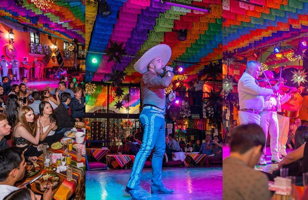 Mexico City night tour with taqueria visit and mariachi performance