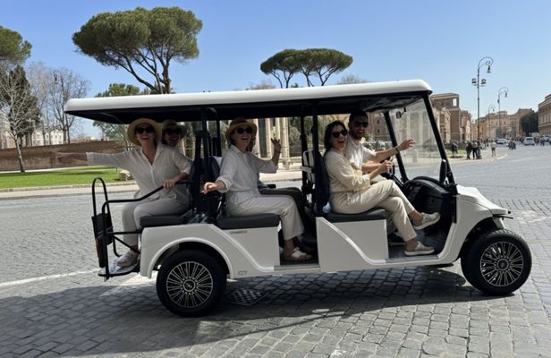 3-hour guided golf cart tour in Rome
