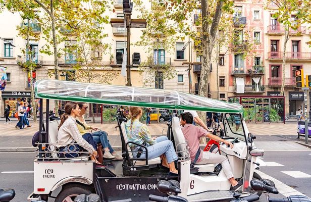 3-hour expert tour of Barcelona in a private electric tuk-tuk