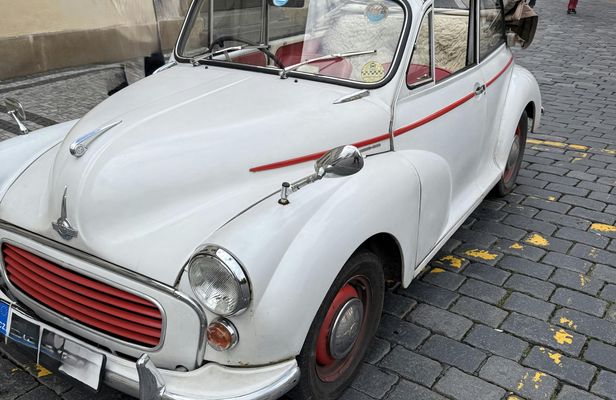 Prague tour in an authentic vintage car with a driver