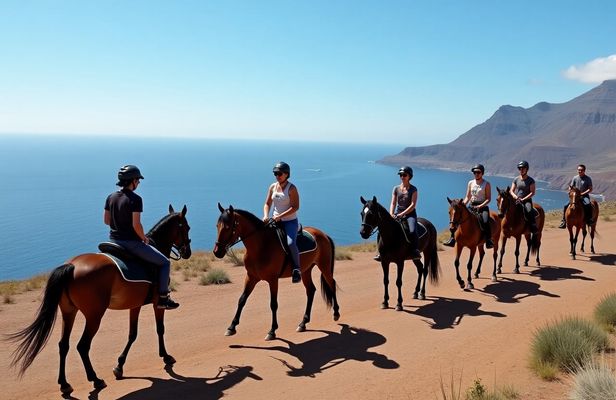 1-hour horseback ride in Southern Tenerife