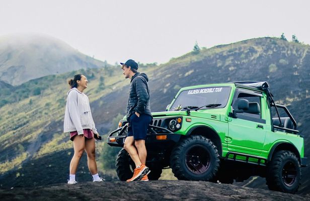 Mount Batur sunrise and natural hot springs 4WD tour