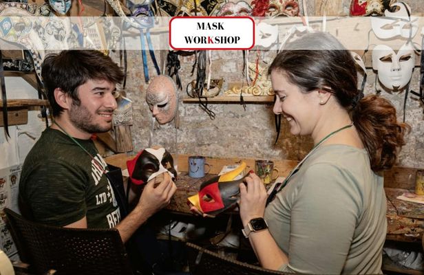 Magic Mask Decoration Class in St. Mark’s Square