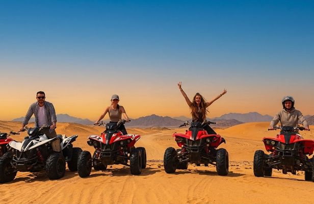 Half-day Hurghada Desert Quad Bike Tour with Camel Ride and Tea