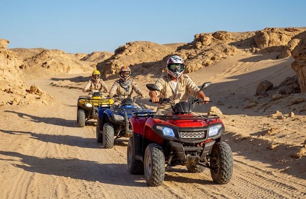 Quad bike ride in Hurghada desert with Bedouin tea tasting