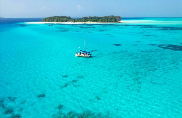 Zanzibar catamaran and snorkelling tour to Mnemba Marine Park