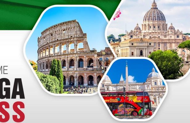 Rome combo tickets with Colosseum, Vatican, Pantheon and bus