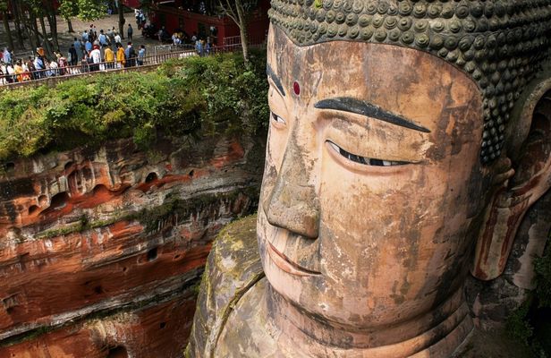 Giant Buddha and Huanglongxi Old Town private day tour from Chengdu