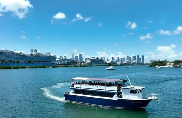 Biscayne Bay millionaire's row sightseeing boat tour