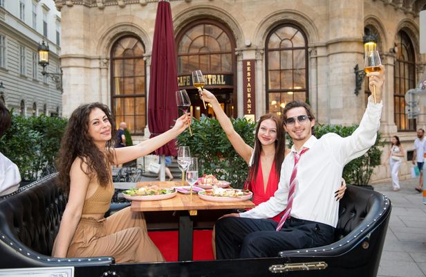 Vienna tour in a classic oldtimer with gourmet lunch