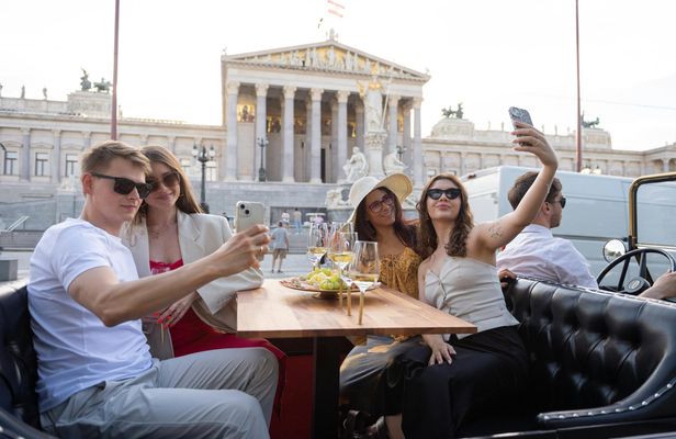 Vienna tour and 3-course gourmet dinner in a classic oldtimer