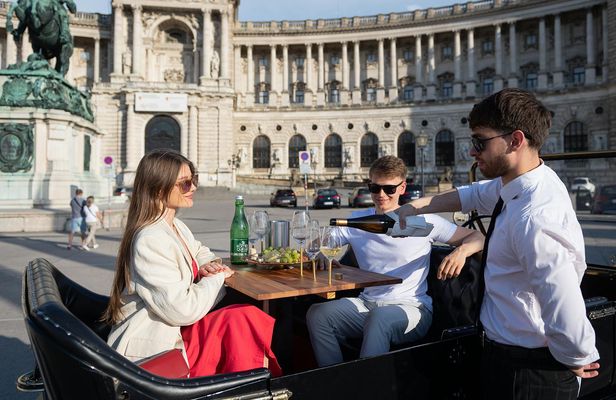 Vienna private evening tour on a vintage car with dinner