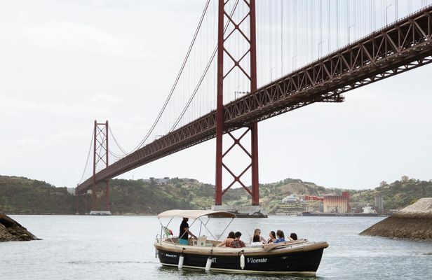 Pastel de nata, bar and dolphins on a cruise in Lisbon