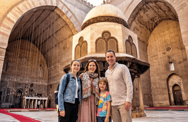 Old Cairo Mosque, churches, and New Grand Museum by plane from Sharm
