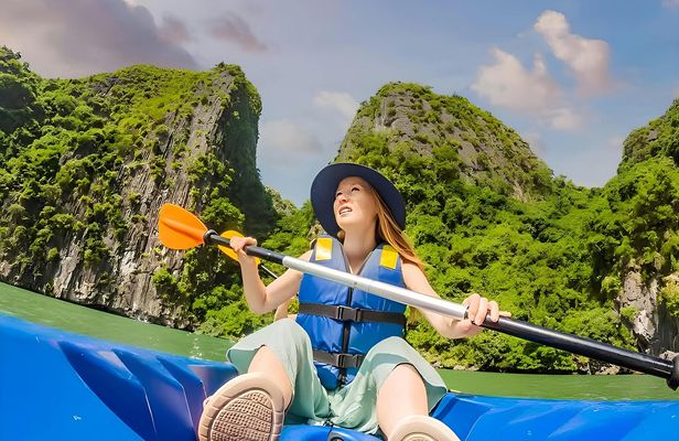 Zipline, rafting, caves, kayaking and Lagoon 3 adventure in Vang Vieng