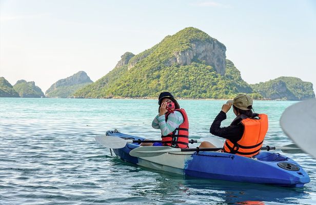 Kayaking, zipline, and cave tubing adventure in Vang Vieng