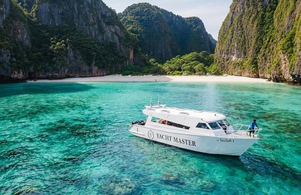 Phi Phi and 4 islands luxury speed catamaran sunset cruise with BBQ